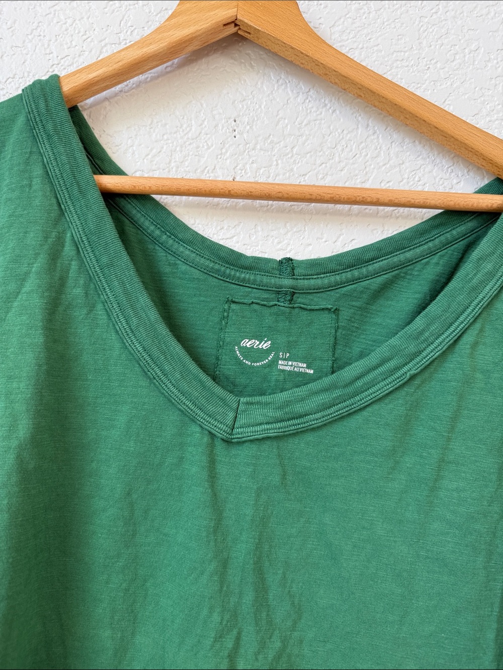 Aerie Oversized Short Sleeve Tee Shirt Green size Small - Picture 6 of 8